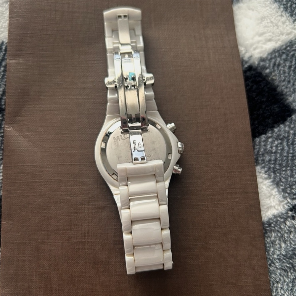 Michele White with Diamonds Women's Watch - Picture 4 of 8